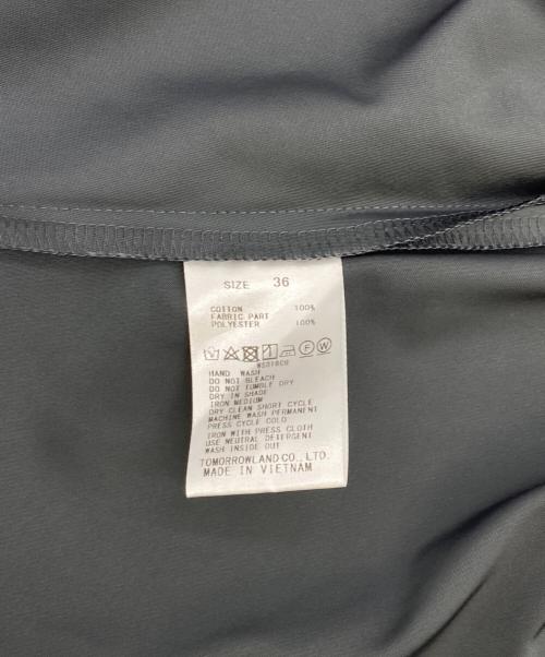 BALLSEY（ボールジィ）BALLSEY (ボールジィ) ジャージコンビ ペプラムプルオーバー グレー サイズ:36の古着・服飾アイテム