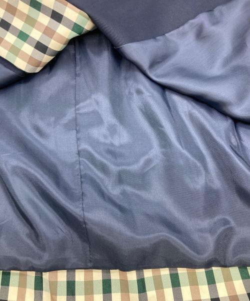 rosy monster（ロージーモンスター）rosy monster (ロージーモンスター) ノーカラーラグランコート ネイビー サイズ:FREEの古着・服飾アイテム
