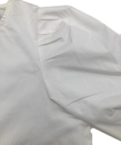L.elu（エル）L.ELU (エル) ボウタイブラウス ホワイト サイズ:FREEの古着・服飾アイテム
