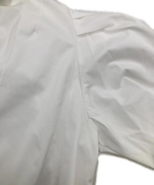 L.elu（エル）L.ELU (エル) ボウタイブラウス ホワイト サイズ:FREEの古着・服飾アイテム