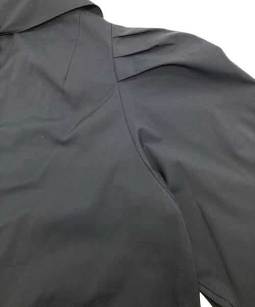 L.elu（エル）L.ELU (エル) ボウタイブラウス ネイビー サイズ:FREEの古着・服飾アイテム