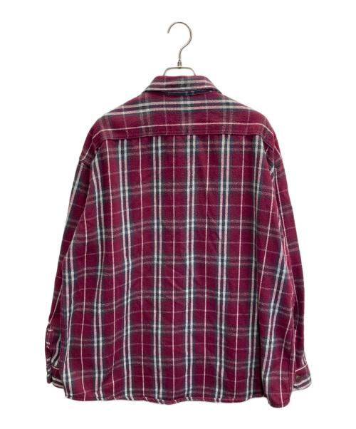 ST JOHN'S BAY（セントジョンズベイ）ST JOHN'S BAY (セントジョンズベイ) チェックネルシャツ パープル サイズ:XLの古着・服飾アイテム