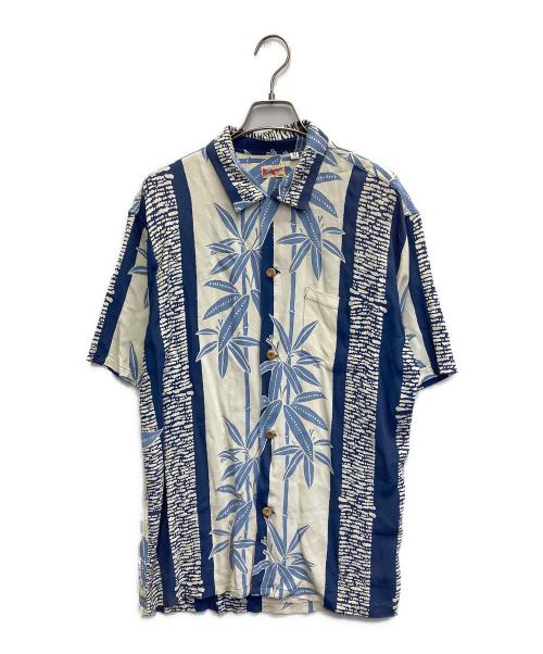 Sun Surf（サンサーフ）Sun Surf (サンサーフ) アロハシャツ ホワイト×ブルー サイズ:Lの古着・服飾アイテム