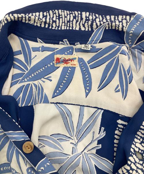 Sun Surf（サンサーフ）Sun Surf (サンサーフ) アロハシャツ ホワイト×ブルー サイズ:Lの古着・服飾アイテム
