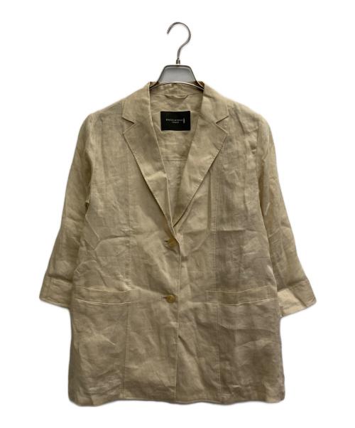 MACKINTOSH LONDON（マッキントッシュ ロンドン）MACKINTOSH LONDON (マッキントッシュ ロンドン) シアーラミージャケット ベージュ サイズ:38の古着・服飾アイテム
