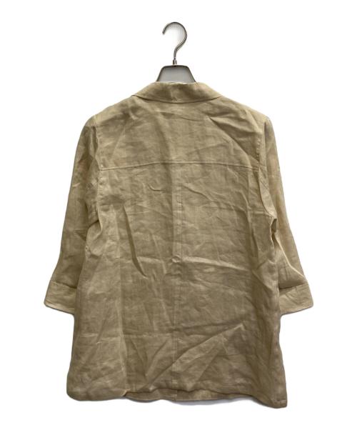 MACKINTOSH LONDON（マッキントッシュ ロンドン）MACKINTOSH LONDON (マッキントッシュ ロンドン) シアーラミージャケット ベージュ サイズ:38の古着・服飾アイテム