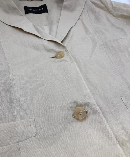 MACKINTOSH LONDON（マッキントッシュ ロンドン）MACKINTOSH LONDON (マッキントッシュ ロンドン) シアーラミージャケット ベージュ サイズ:38の古着・服飾アイテム