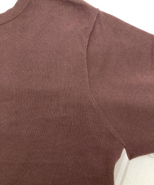 Aquascutum（アクアスキュータム）Aquascutum (アクアスキュータム) シャツコンビニット ブラウン サイズ:8の古着・服飾アイテム