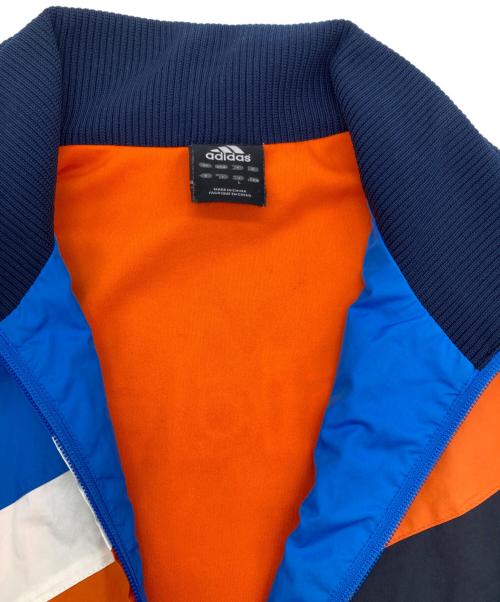 adidas（アディダス）adidas (アディダス) ナイロントラックジャケット ブルー サイズ:Lの古着・服飾アイテム