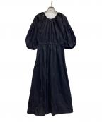 CLANEクラネ）の古着「BACK SCHOEN GATHER ONEPIECE」｜ブラック