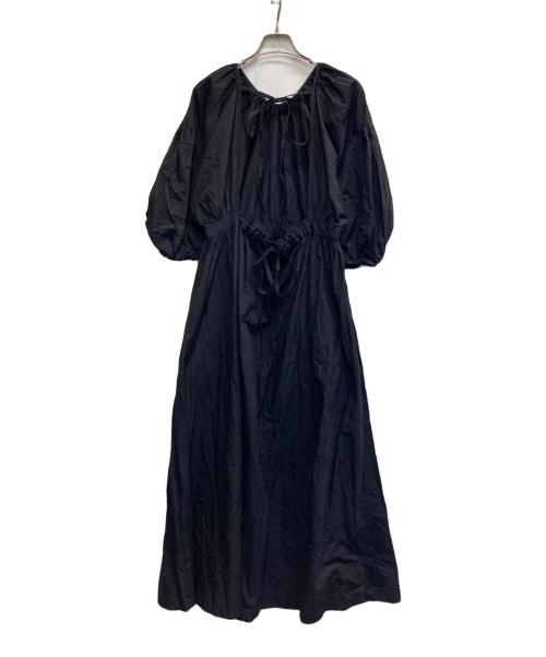 CLANE（クラネ）CLANE (クラネ) BACK SCHOEN GATHER ONEPIECE ブラック サイズ:SIZE2の古着・服飾アイテム