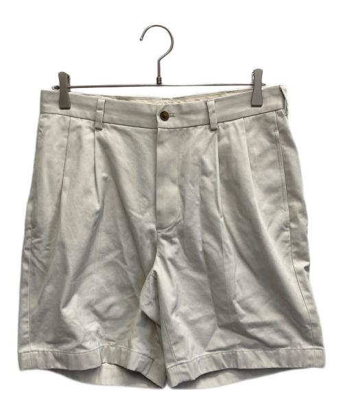 BROOKS BROTHERS（ブルックスブラザーズ）BROOKS BROTHERS (ブルックスブラザーズ) タックハーフパンツ ベージュ サイズ:W32の古着・服飾アイテム