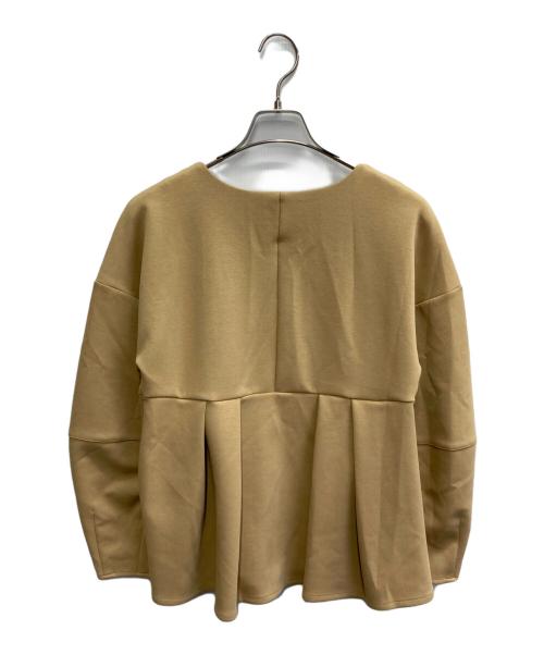 OLUN（オルン）olun (オルン) コクーンペプラムカーディガン ベージュ サイズ:Mの古着・服飾アイテム