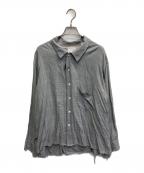 ANCELLMアンセルム）の古着「AGING RAYON CHECK SHIRT」｜ブルー