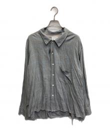 ANCELLM（アンセルム）の古着「AGING RAYON CHECK SHIRT」｜ブルー