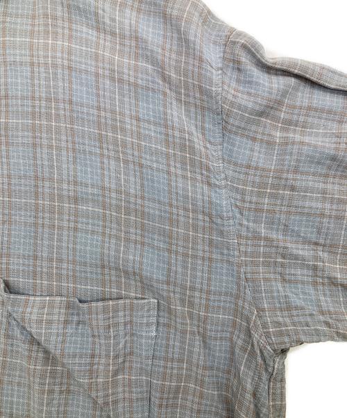 ANCELLM（アンセルム）ANCELLM (アンセルム) AGING RAYON CHECK SHIRT ブルー サイズ:SIZE1の古着・服飾アイテム