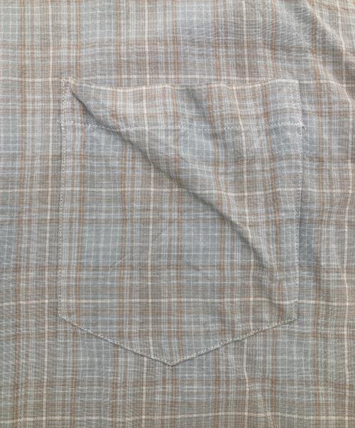 ANCELLM（アンセルム）ANCELLM (アンセルム) AGING RAYON CHECK SHIRT ブルー サイズ:SIZE1の古着・服飾アイテム