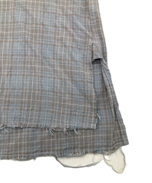 ANCELLM（アンセルム）ANCELLM (アンセルム) AGING RAYON CHECK SHIRT ブルー サイズ:SIZE1の古着・服飾アイテム