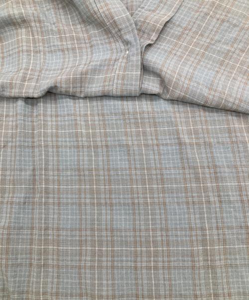 ANCELLM（アンセルム）ANCELLM (アンセルム) AGING RAYON CHECK SHIRT ブルー サイズ:SIZE1の古着・服飾アイテム