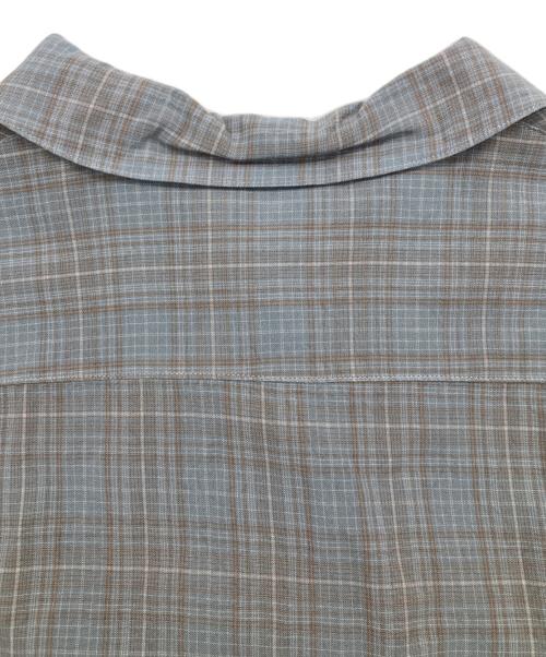 ANCELLM（アンセルム）ANCELLM (アンセルム) AGING RAYON CHECK SHIRT ブルー サイズ:SIZE1の古着・服飾アイテム