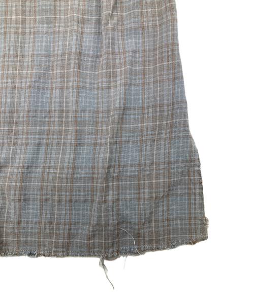 ANCELLM（アンセルム）ANCELLM (アンセルム) AGING RAYON CHECK SHIRT ブルー サイズ:SIZE1の古着・服飾アイテム