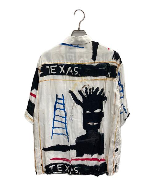 GUILTY PARTIES（ギルティーパーティーズ）GUILTY PARTIES (ギルティーパーティーズ) JEAN-MICHEL BASQUIAT (ジャン ミシェル バスキア) S/S HAWAIAN SHIRT ホワイト サイズ:Mの古着・服飾アイテム