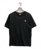 KENZOケンゾー）の古着「'Lucky Tiger' エンブロイド Tシャツ」｜ブラック