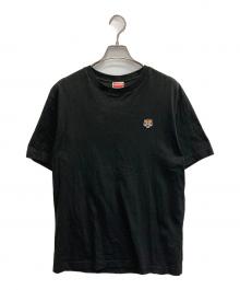 KENZO（ケンゾー）の古着「'Lucky Tiger' エンブロイド Tシャツ」｜ブラック