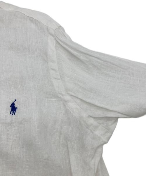 POLO RALPH LAUREN（ポロ・ラルフローレン）POLO RALPH LAUREN (ポロ・ラルフローレン) リネンシャツ ホワイト サイズ:Sの古着・服飾アイテム