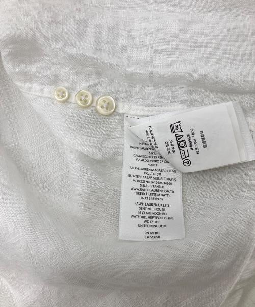 POLO RALPH LAUREN（ポロ・ラルフローレン）POLO RALPH LAUREN (ポロ・ラルフローレン) リネンシャツ ホワイト サイズ:Sの古着・服飾アイテム