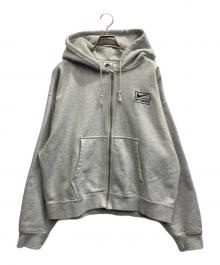 stussy×NIKE（ステューシー×ナイキ）の古着「Fleece Zip Hoodie」｜グレー