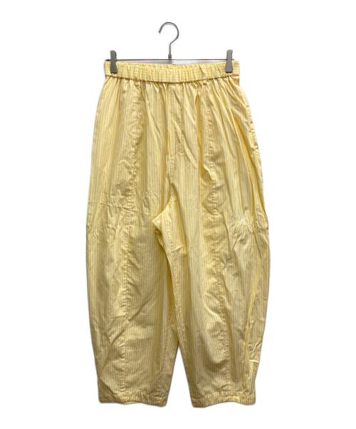 journal standard luxe（ジャーナルスタンダード ラックス）JOURNAL STANDARD LUXE (ジャーナルスタンダード ラックス) 26SS ストライプ カームパンツ イエロー サイズ:FREEの古着・服飾アイテム