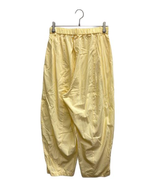 journal standard luxe（ジャーナルスタンダード ラックス）JOURNAL STANDARD LUXE (ジャーナルスタンダード ラックス) 26SS ストライプ カームパンツ イエロー サイズ:FREEの古着・服飾アイテム