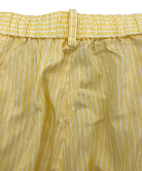 journal standard luxe（ジャーナルスタンダード ラックス）JOURNAL STANDARD LUXE (ジャーナルスタンダード ラックス) 26SS ストライプ カームパンツ イエロー サイズ:FREEの古着・服飾アイテム