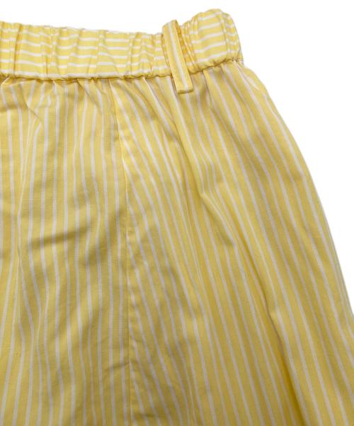 journal standard luxe（ジャーナルスタンダード ラックス）JOURNAL STANDARD LUXE (ジャーナルスタンダード ラックス) 26SS ストライプ カームパンツ イエロー サイズ:FREEの古着・服飾アイテム