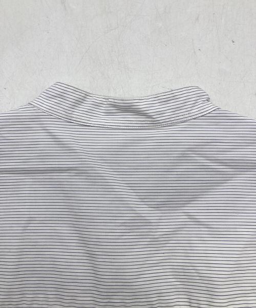 STEVEN ALAN（スティーブンアラン）STEVEN ALAN (スティーブンアラン) コットン ストライプ バンドカラー シャツ ネイビー×ホワイト サイズ:FREEの古着・服飾アイテム