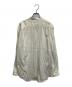 AURALEE (オーラリー) COTTON SILK STRIPE STAND COLLAR SHIRT ストライプ スタンドカラー シャツ ベージュ サイズ:SIZE4：30000円