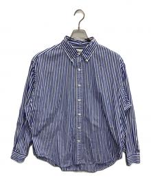 THE SHINZONE（ザ シンゾーン）の古着「STRIPE DADDY SHIRT ストライプダディシャツ」｜ブルー