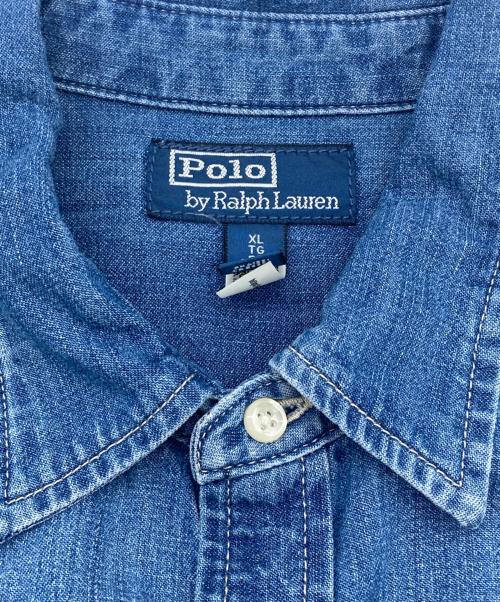 POLO RALPH LAUREN（ポロ・ラルフローレン）POLO RALPH LAUREN (ポロ・ラルフローレン) ポニーデニムシャツ インディゴ サイズ:XLの古着・服飾アイテム
