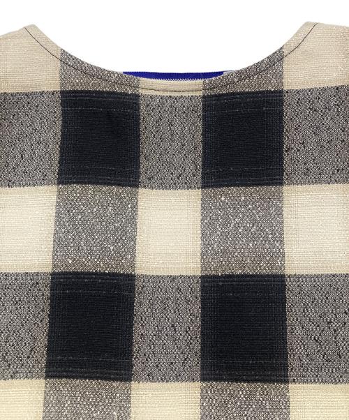 CristaSeya（クリスタセヤ）Cristaseya (クリスタセヤ) 26SS Button down vest ベージュ×ブラック サイズ:Lの古着・服飾アイテム