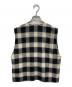 Cristaseya (クリスタセヤ) 26SS Button down vest ベージュ×ブラック サイズ:L：20000円