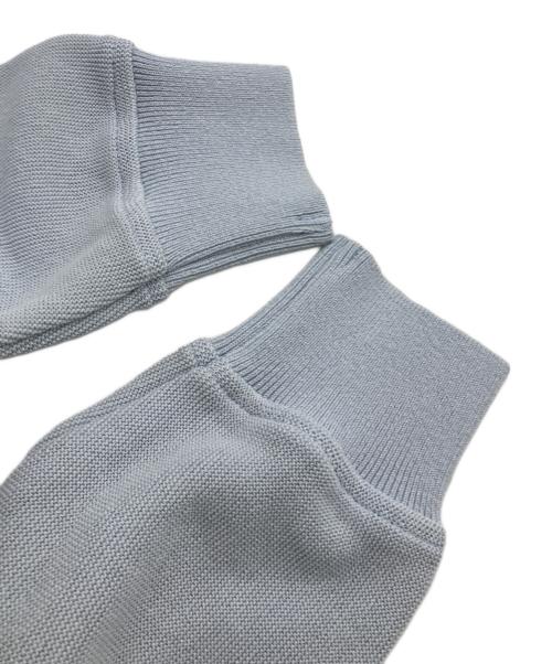 Yonetomi（ヨネトミ）Yonetomi (ヨネトミ) GIMA COTTON KNIT CARDIGAN ブルー サイズ:3の古着・服飾アイテム