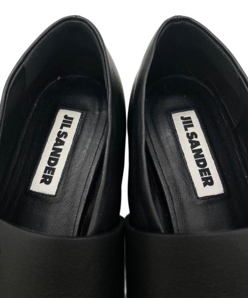 JIL SANDER（ジルサンダー）JIL SANDER (ジルサンダー) Cannolo Buckle Strap Leather Flat ブラック サイズ:38の古着・服飾アイテム