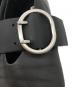 中古・古着 JIL SANDER (ジルサンダー) Cannolo Buckle Strap Leather Flat ブラック サイズ:38：35000円