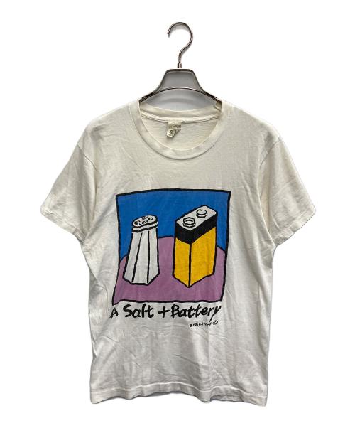 FRUIT OF THE LOOM（フルーツオブザルーム）FRUIT OF THE LOOM (フルーツオブザルーム) A SALT +BATTERY TEE ホワイト サイズ:Ⅼの古着・服飾アイテム