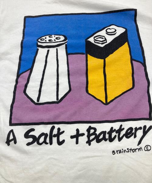 FRUIT OF THE LOOM（フルーツオブザルーム）FRUIT OF THE LOOM (フルーツオブザルーム) A SALT +BATTERY TEE ホワイト サイズ:Ⅼの古着・服飾アイテム