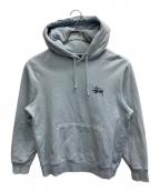 stussyステューシー）の古着「BASIC STUSSY HOODIE」｜スカイブルー