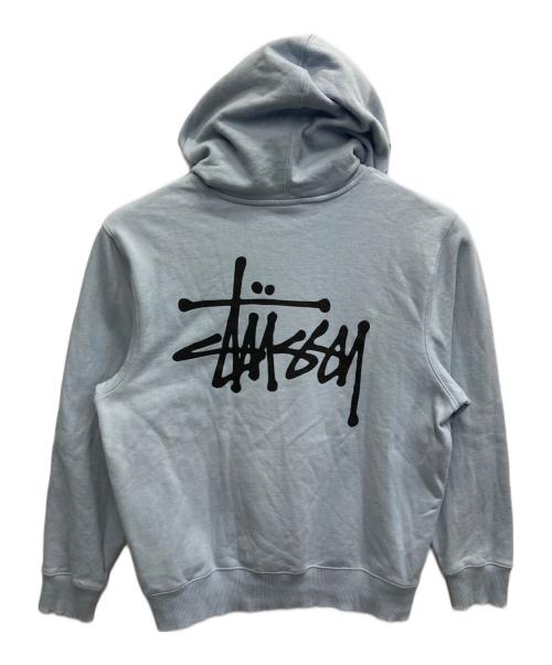 stussy（ステューシー）stussy (ステューシー) BASIC STUSSY HOODIE スカイブルー サイズ:Sの古着・服飾アイテム