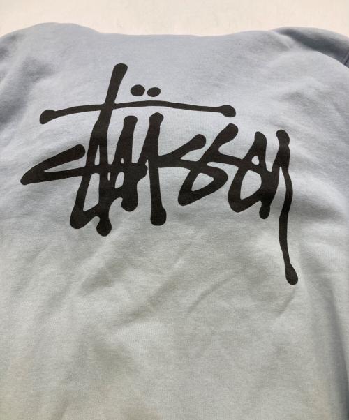 stussy（ステューシー）stussy (ステューシー) BASIC STUSSY HOODIE スカイブルー サイズ:Sの古着・服飾アイテム