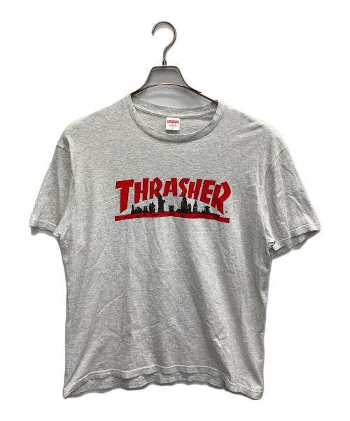 SUPREME（シュプリーム）Supreme (シュプリーム) 21FW THRASHERプリントTシャツ グレー サイズ:Lの古着・服飾アイテム
